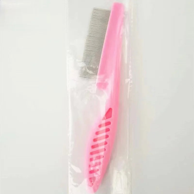 Pet Hair Shedding & Flea Comb – Stainless Steel Grooming Tool for Cats & Dogs