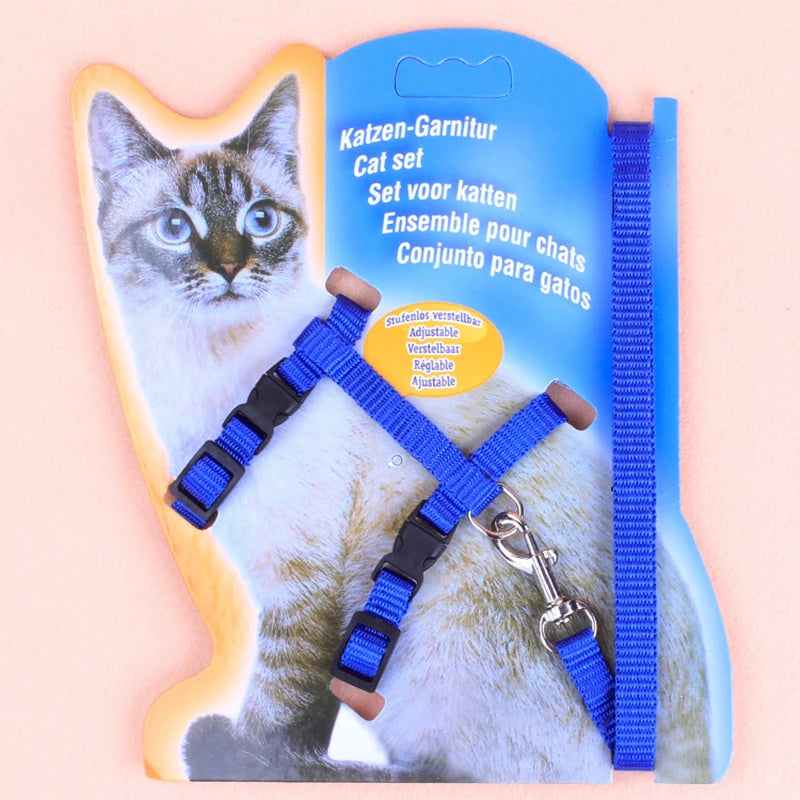 I-Shaped Cat & Dog Leash with Chest and Back Support