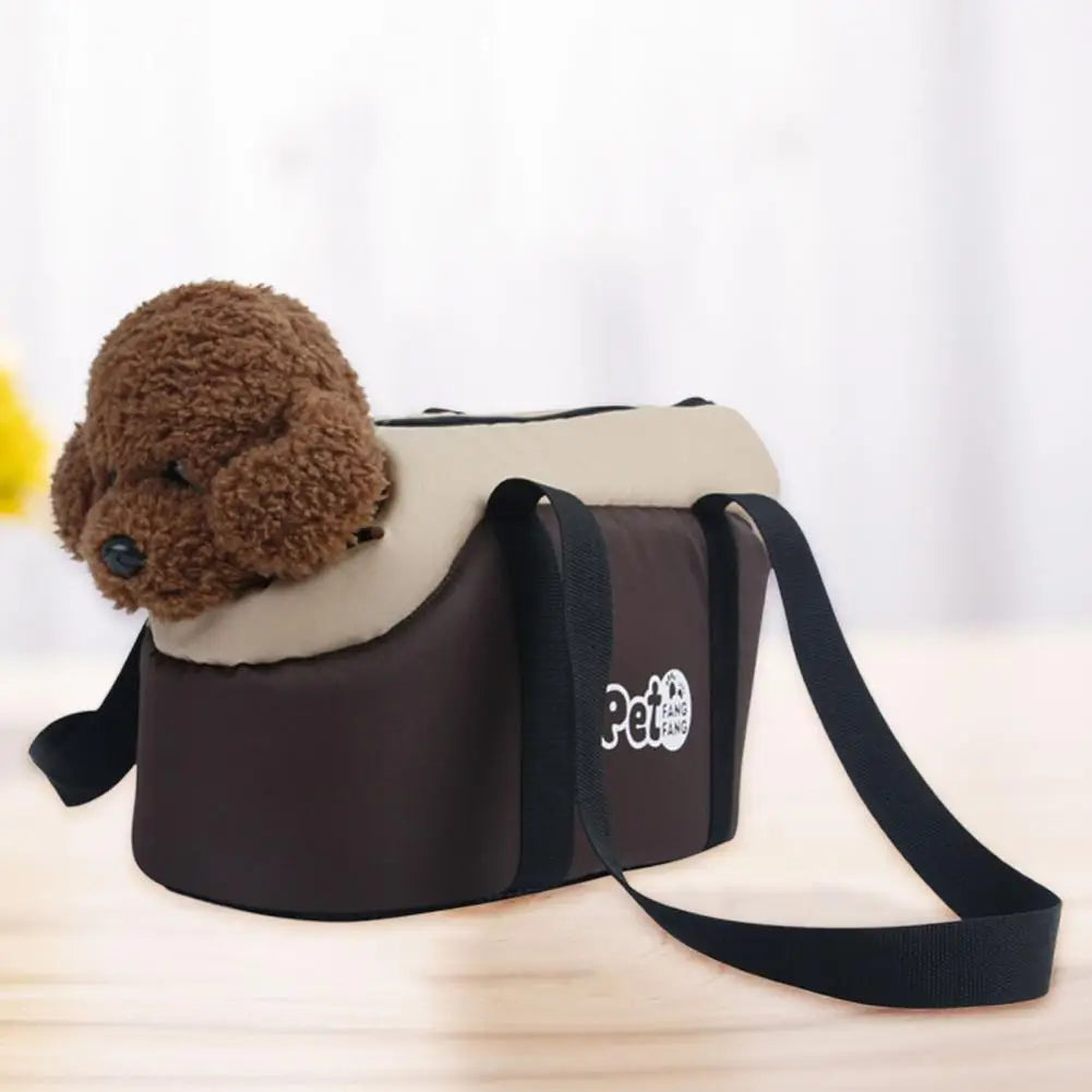 Soft-Sided Breathable Pet Carrier Tote with Adjustable Strap & Interior Pad