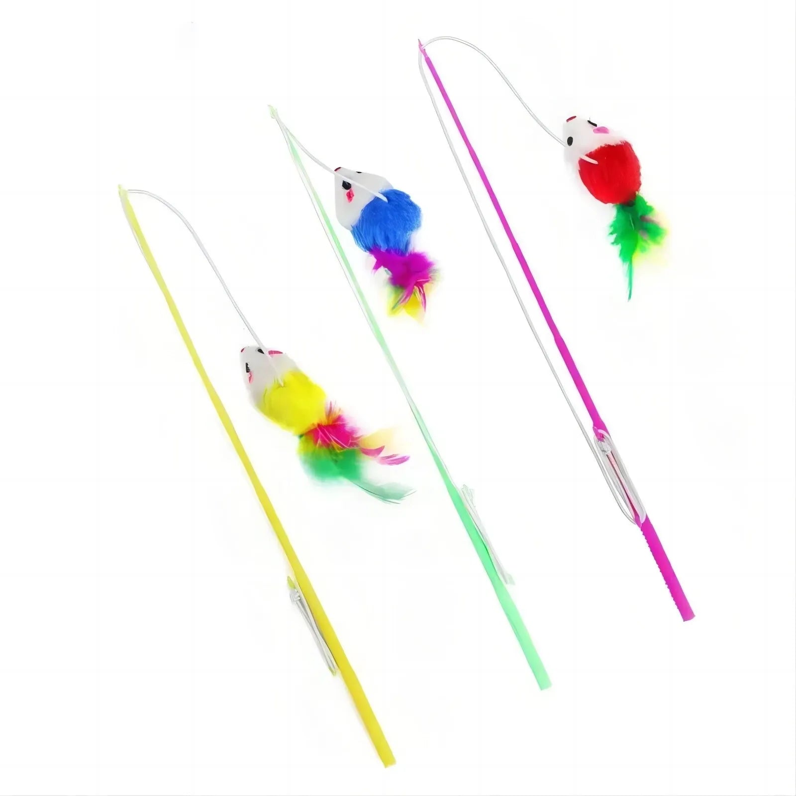 Interactive Cat Teasing Stick Toy – Fun for Cats & Small Dogs