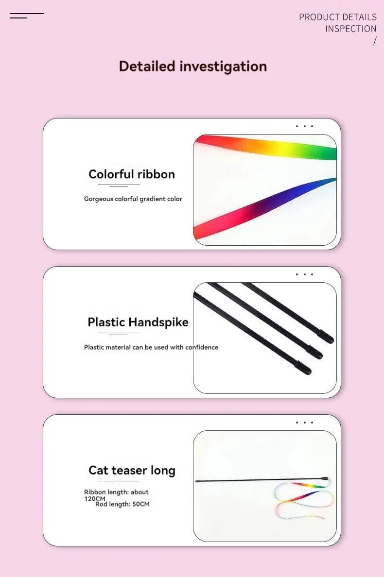 Interactive Cat Teasing Stick Toy – Fun for Cats & Small Dogs