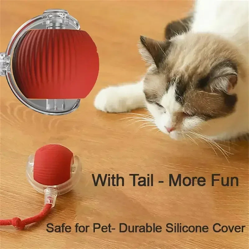 Rechargeable Interactive Rolling Ball Toy for Cats and Dogs