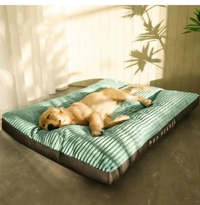 Winter Corduroy Dog Bed – Soft, Washable Sleeping Mat for All Sizes