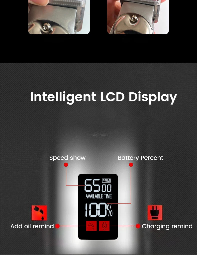 Professional Pet Hair Clipper – All-Metal Rechargeable Dog & Cat Grooming Trimmer