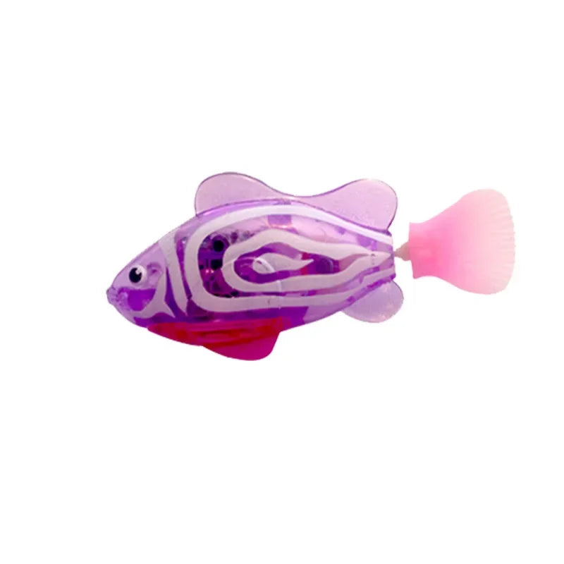 LED Interactive Swimming Robot Fish Toy for Cats