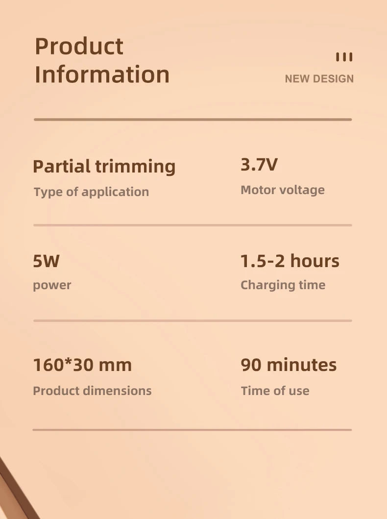 LED Pet Grooming Trimmer – Low Noise & Waterproof