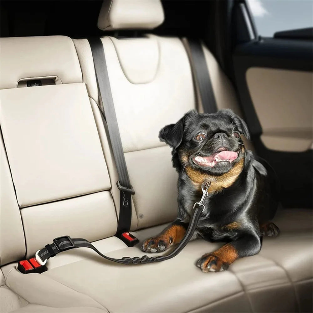 Adjustable Reflective Dog Car Seat Belt Harness