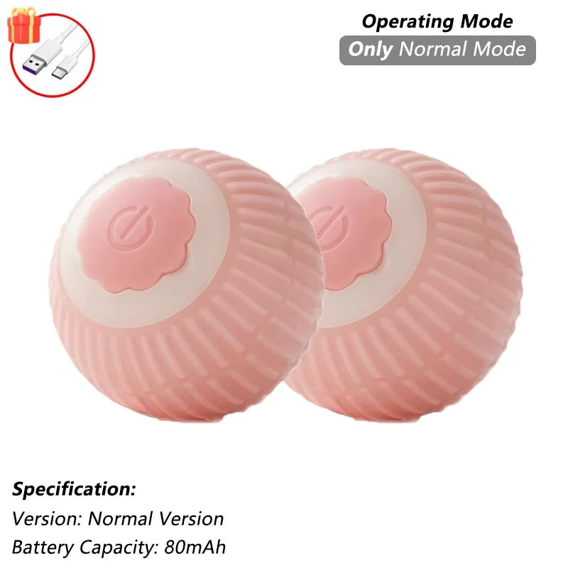 Automatic Rolling Cat Toy Ball – Self-Moving Electric Play Ball for Kittens