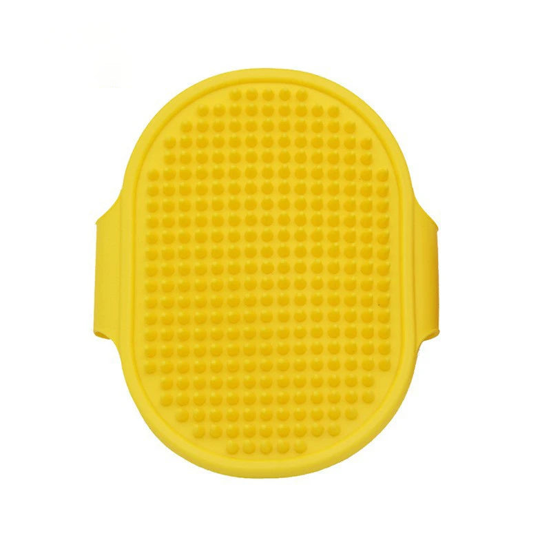 Soft Silicone Pet Bath Brush – Dog & Cat Hair Remover and Massage Comb