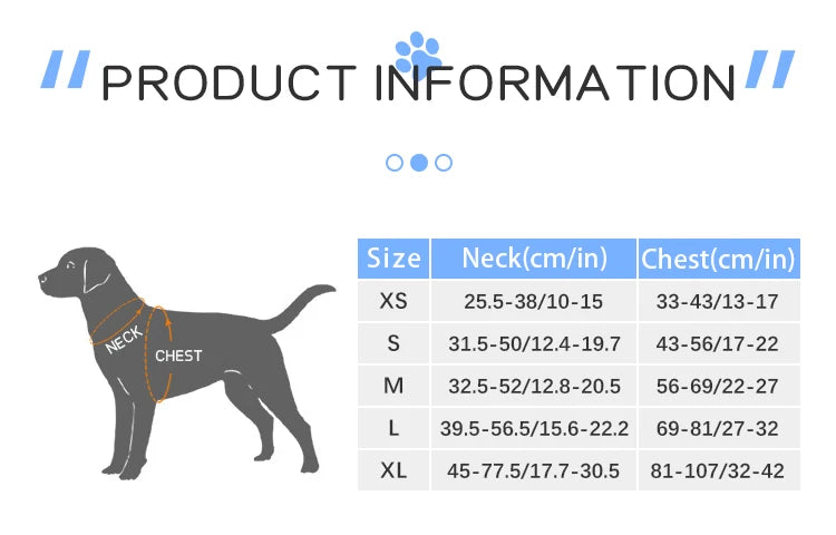 Personalized No-Pull Reflective Padded Dog Harness