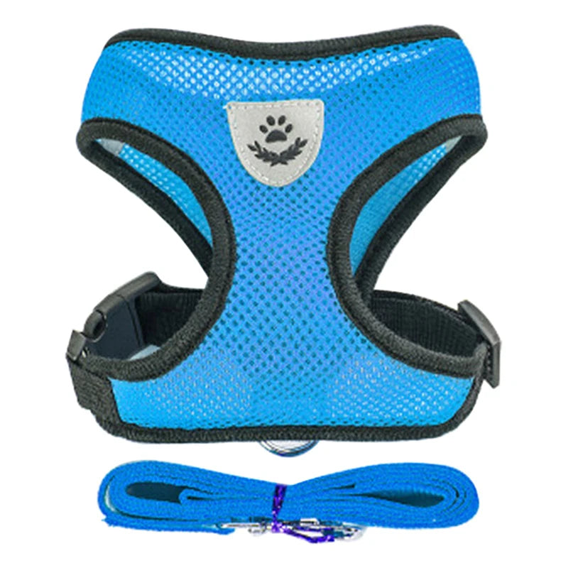 Adjustable Small Dog & Cat Harness and Leash Set