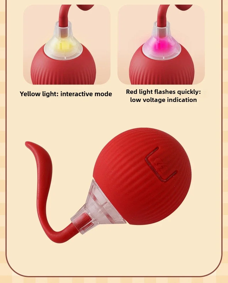 Automatic Rolling Cat Toy Ball – Self-Moving Electric Play Ball for Kittens