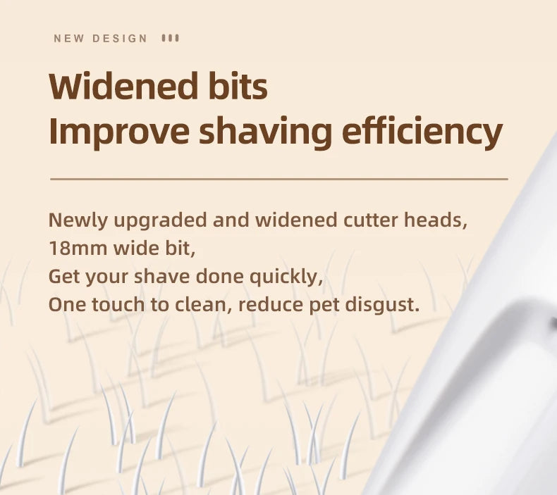 LED Pet Grooming Trimmer – Low Noise & Waterproof