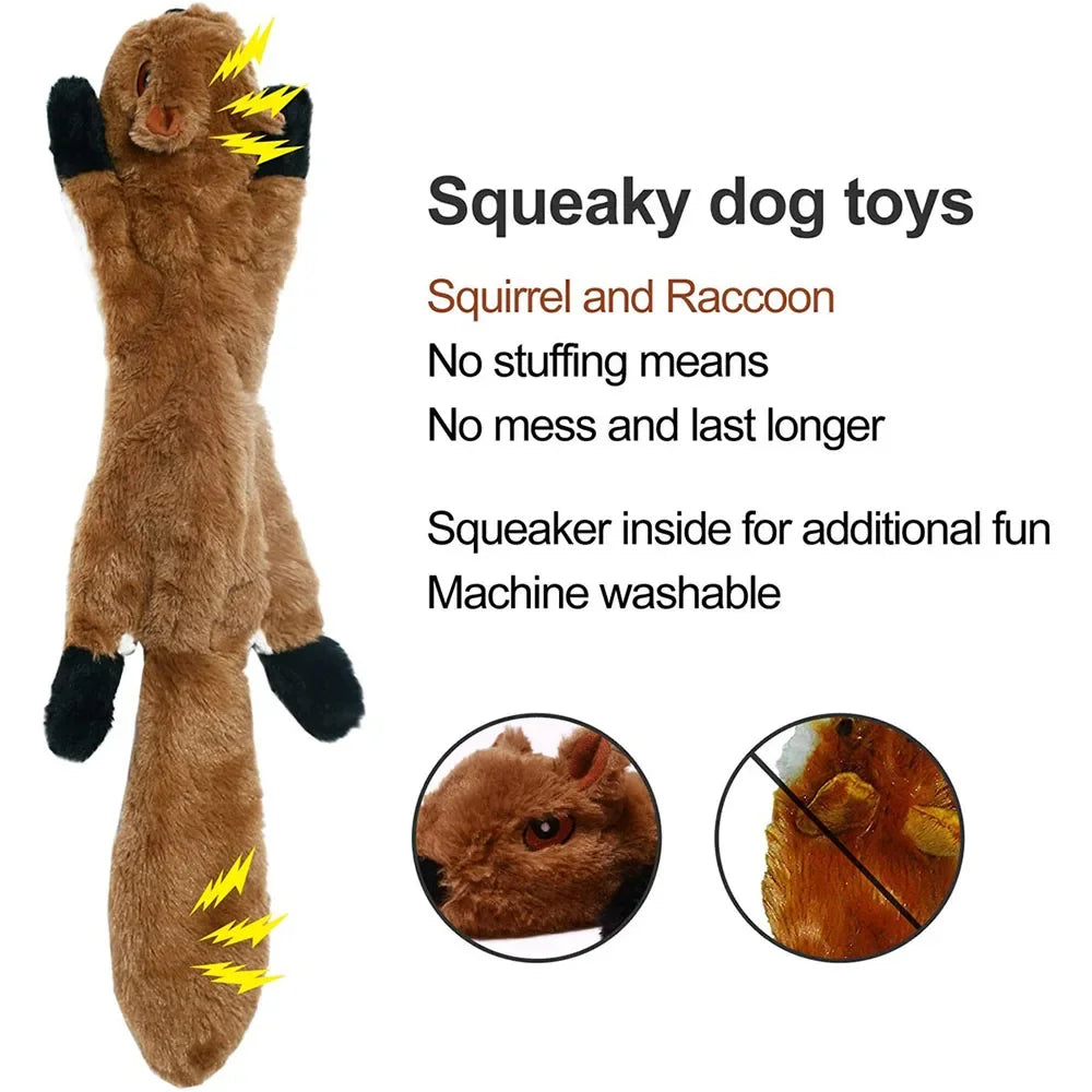 45cm Durable Simulated Animal Plush Dog Chew Toy with Squeakers