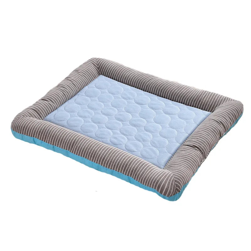 Cooling Pad for Dogs & Cats – Soft Ice Silk Summer Mat