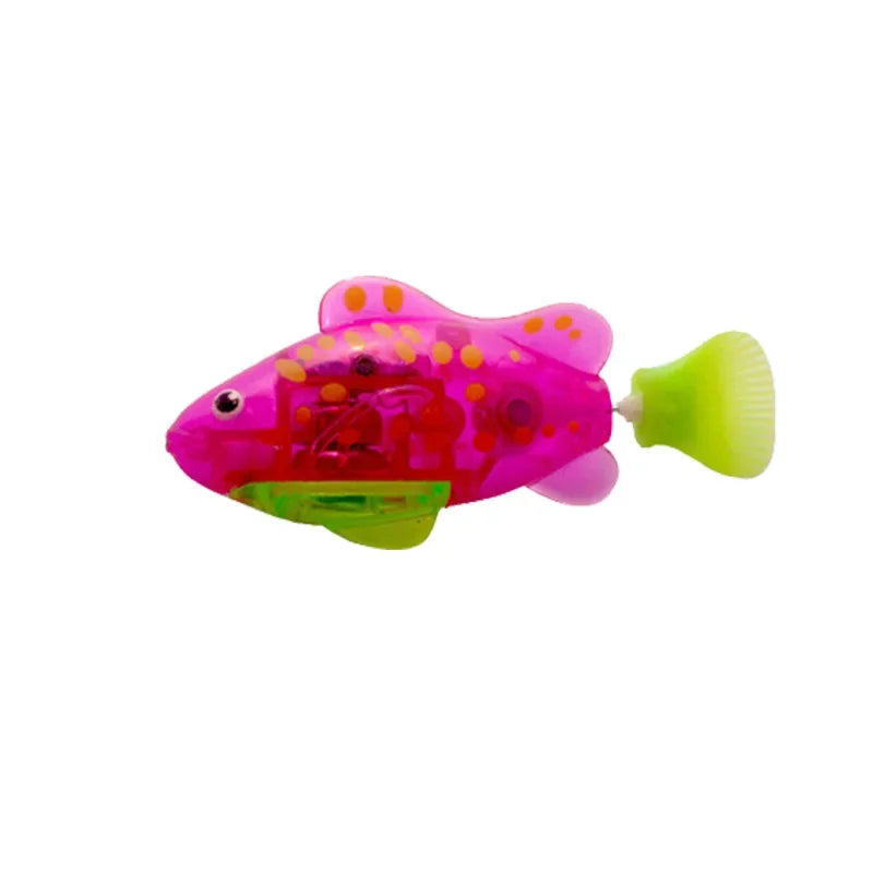 LED Interactive Swimming Robot Fish Toy for Cats
