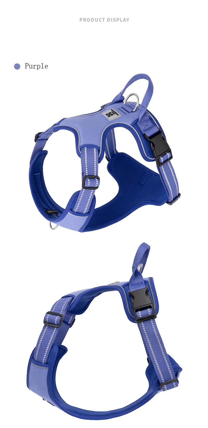 Personalized No-Pull Reflective Padded Dog Harness