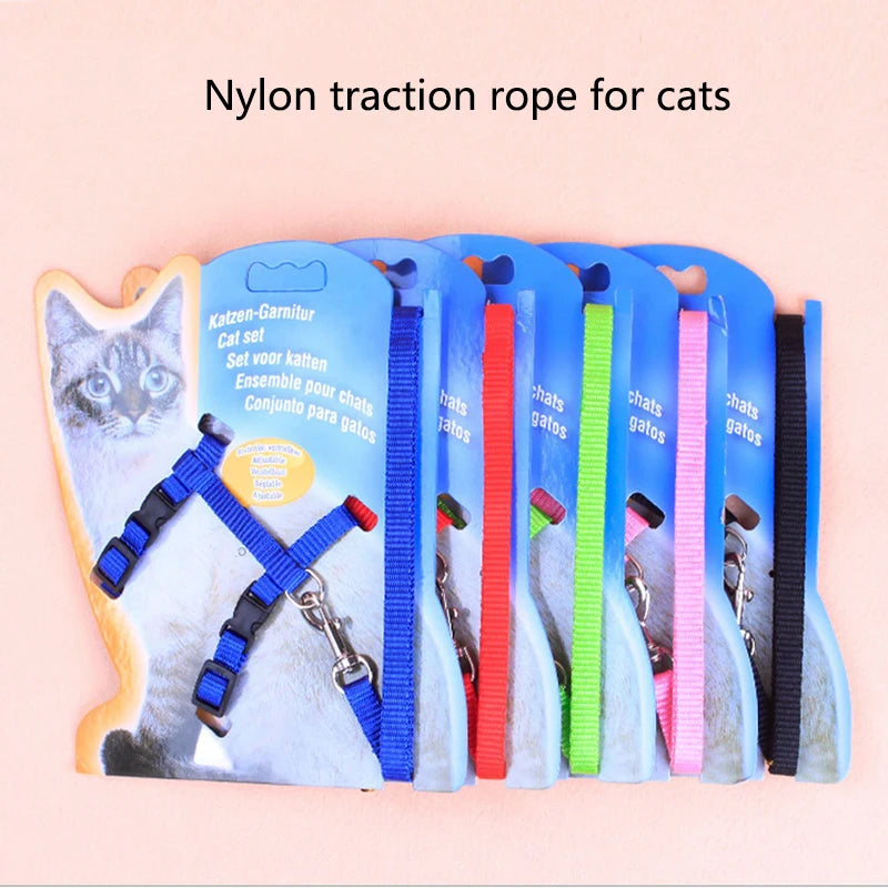 I-Shaped Cat & Dog Leash with Chest and Back Support