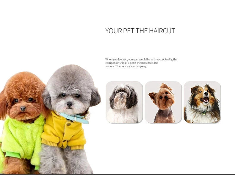 Professional Pet Hair Clipper – All-Metal Rechargeable Dog & Cat Grooming Trimmer