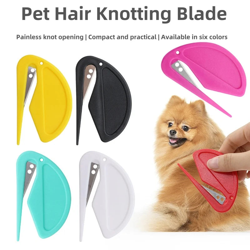 Pet Hair Removal Knot & Shedding Knife – Safe Stainless Steel Grooming Tool