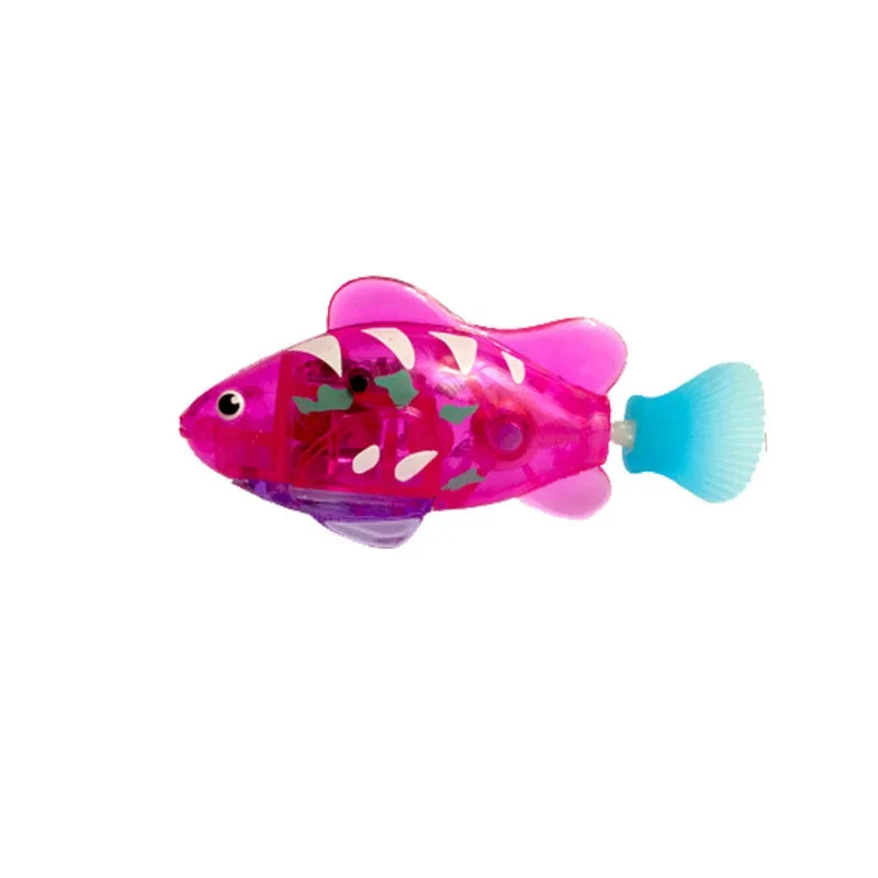 LED Interactive Swimming Robot Fish Toy for Cats