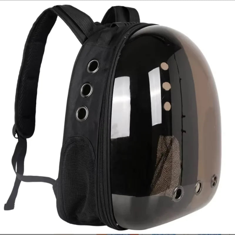 Transparent Cat Travel Backpack – Breathable Space Capsule Design