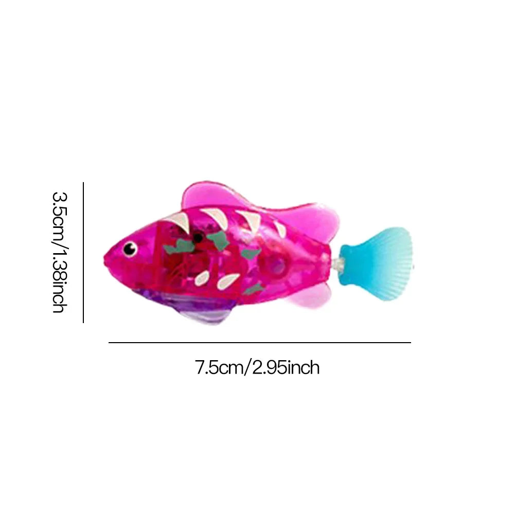 LED Interactive Swimming Robot Fish Toy for Cats