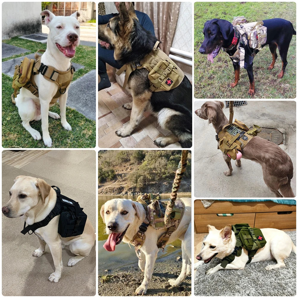 Tactical Dog Harness – Training Vest for Medium & Large Dogs