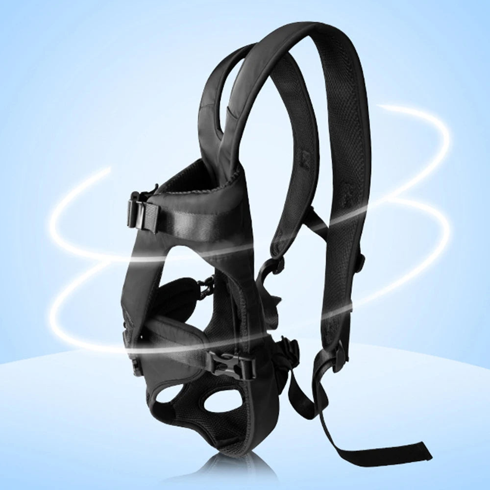 Adjustable Front Dog Carrier Backpack for Hiking & Cycling