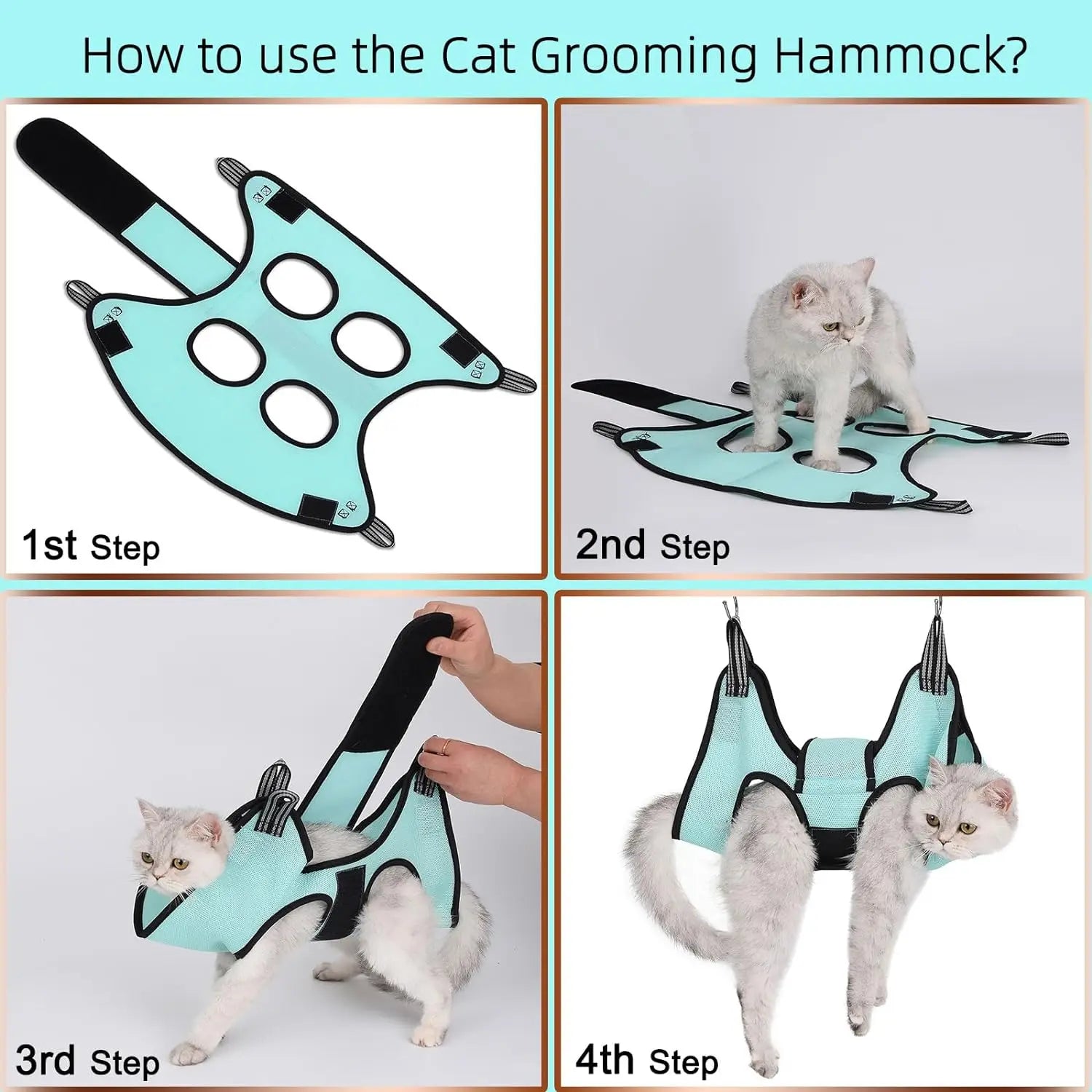 Pet Grooming Hammock Helper for Cats & Dogs