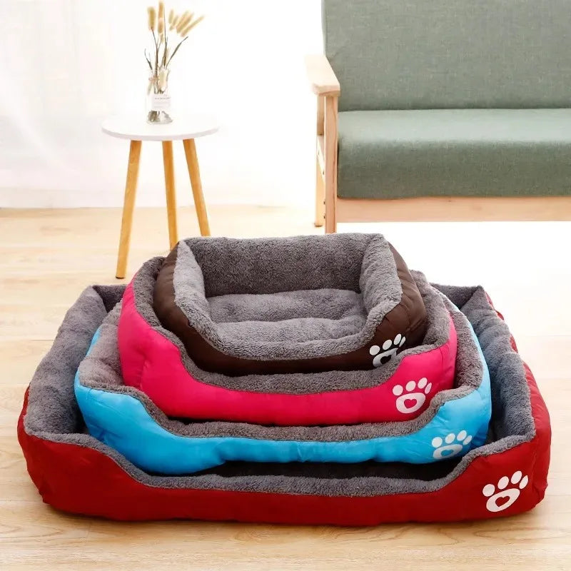 Square Pet Nest Bed – Cozy Kennel for Small to Large Dogs & Cats