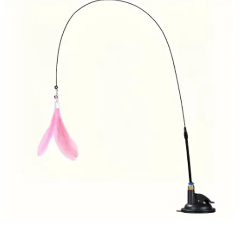 Rainbow Strips Cat Teaser Wand – Interactive Play Toy