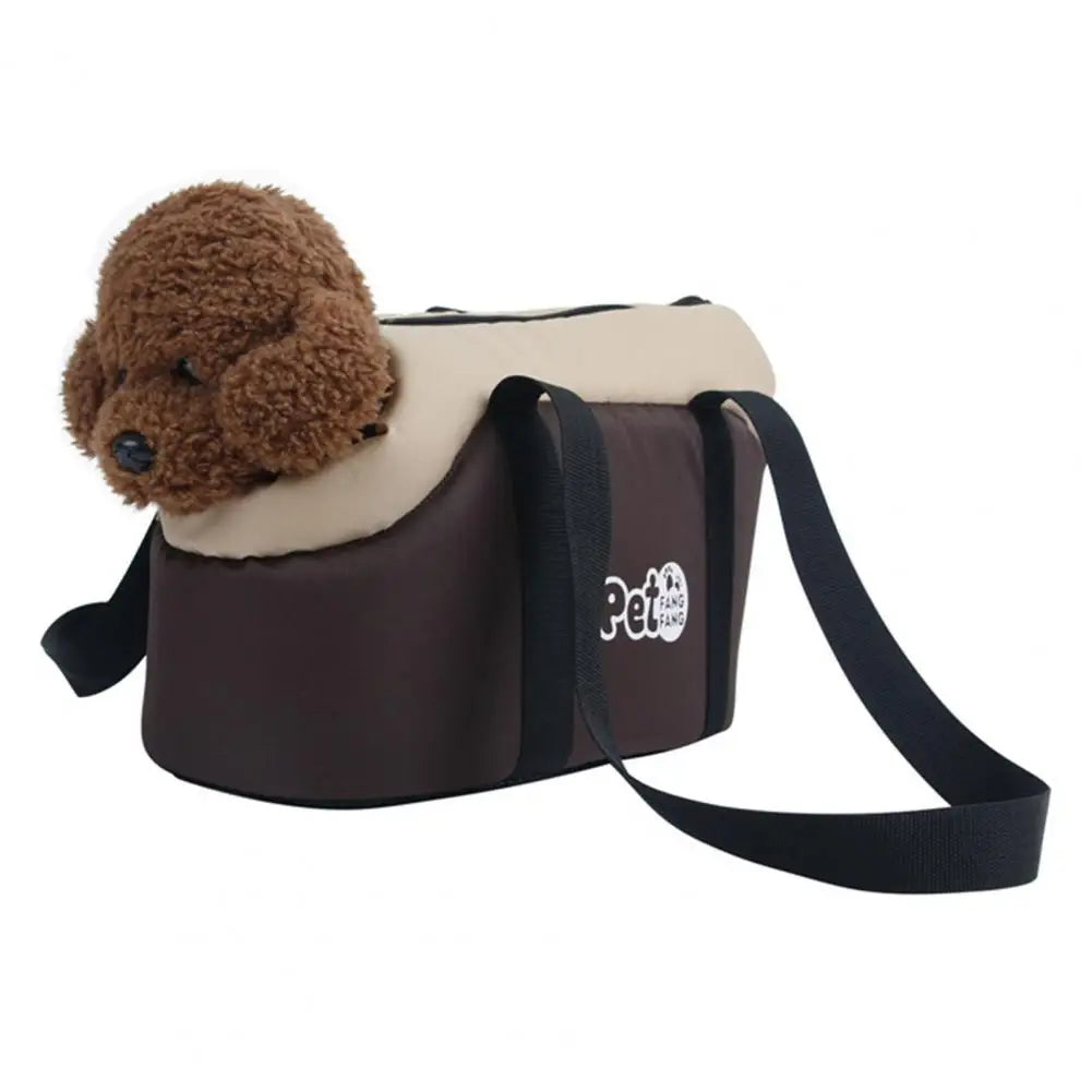 Soft-Sided Breathable Pet Carrier Tote with Adjustable Strap & Interior Pad