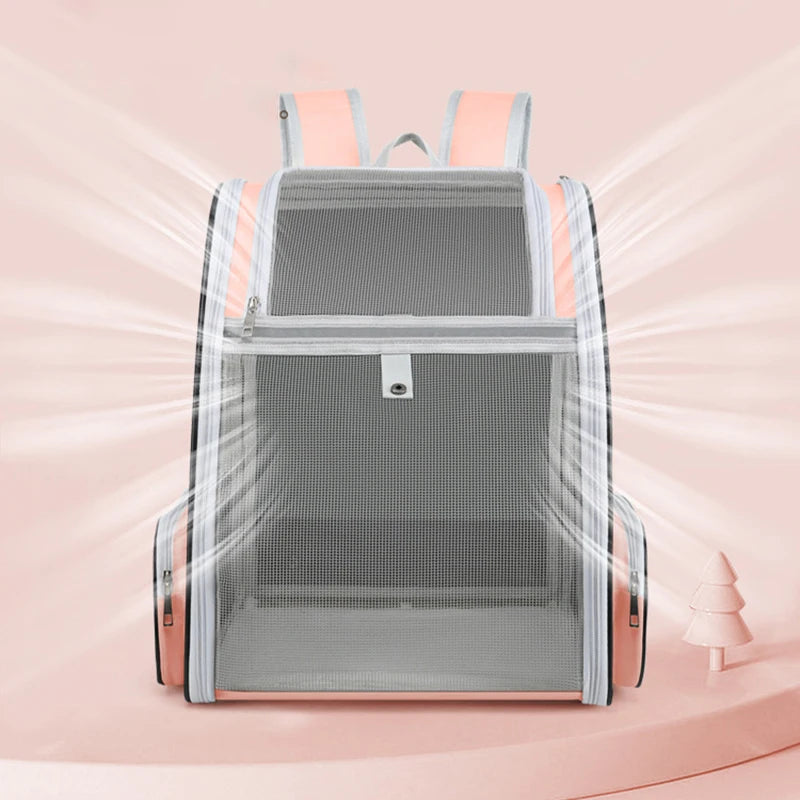 Breathable Outdoor Cat & Small Dog Carrier Backpack – Up to 6kg