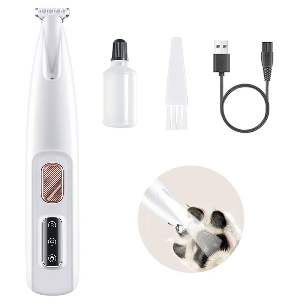 LED Pet Grooming Trimmer – Low Noise & Waterproof