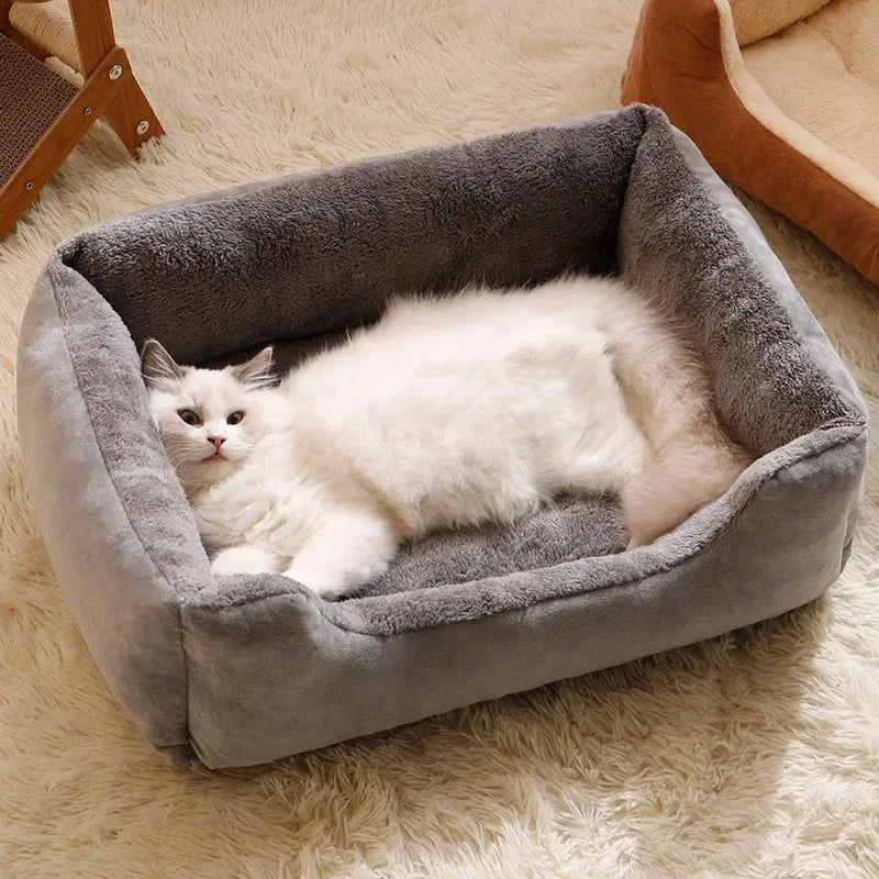 Soft Pet Bed for Cats & Small Dogs – Cozy Cushion Basket