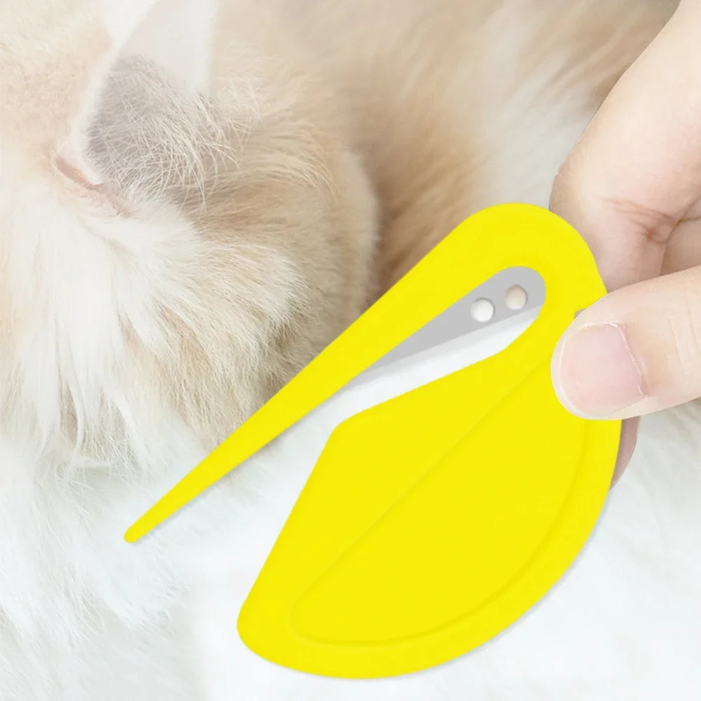 Pet Hair Removal Knot & Shedding Knife – Safe Stainless Steel Grooming Tool