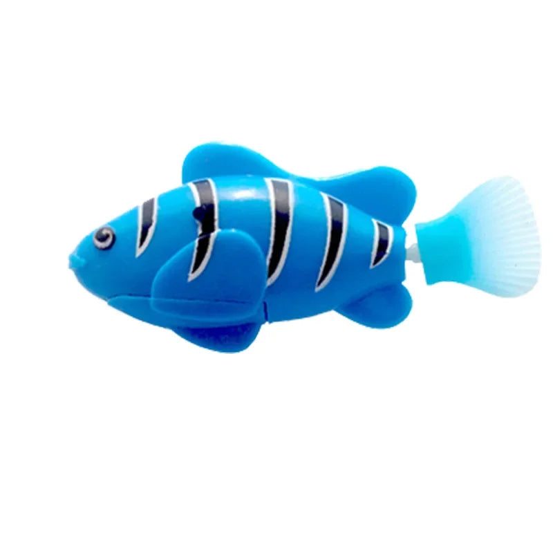 LED Interactive Swimming Robot Fish Toy for Cats