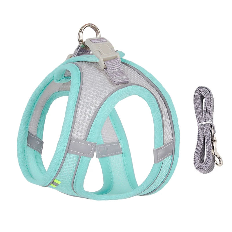 Adjustable Adjustable Dog Harness & Leash Set – For Small Dogs & Cats Set