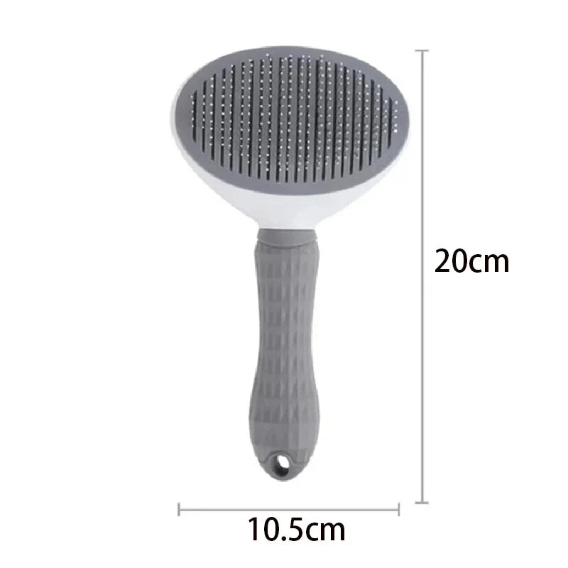 Pet Grooming Comb – Stainless Steel Brush for Cats & Long-Hair Dogs
