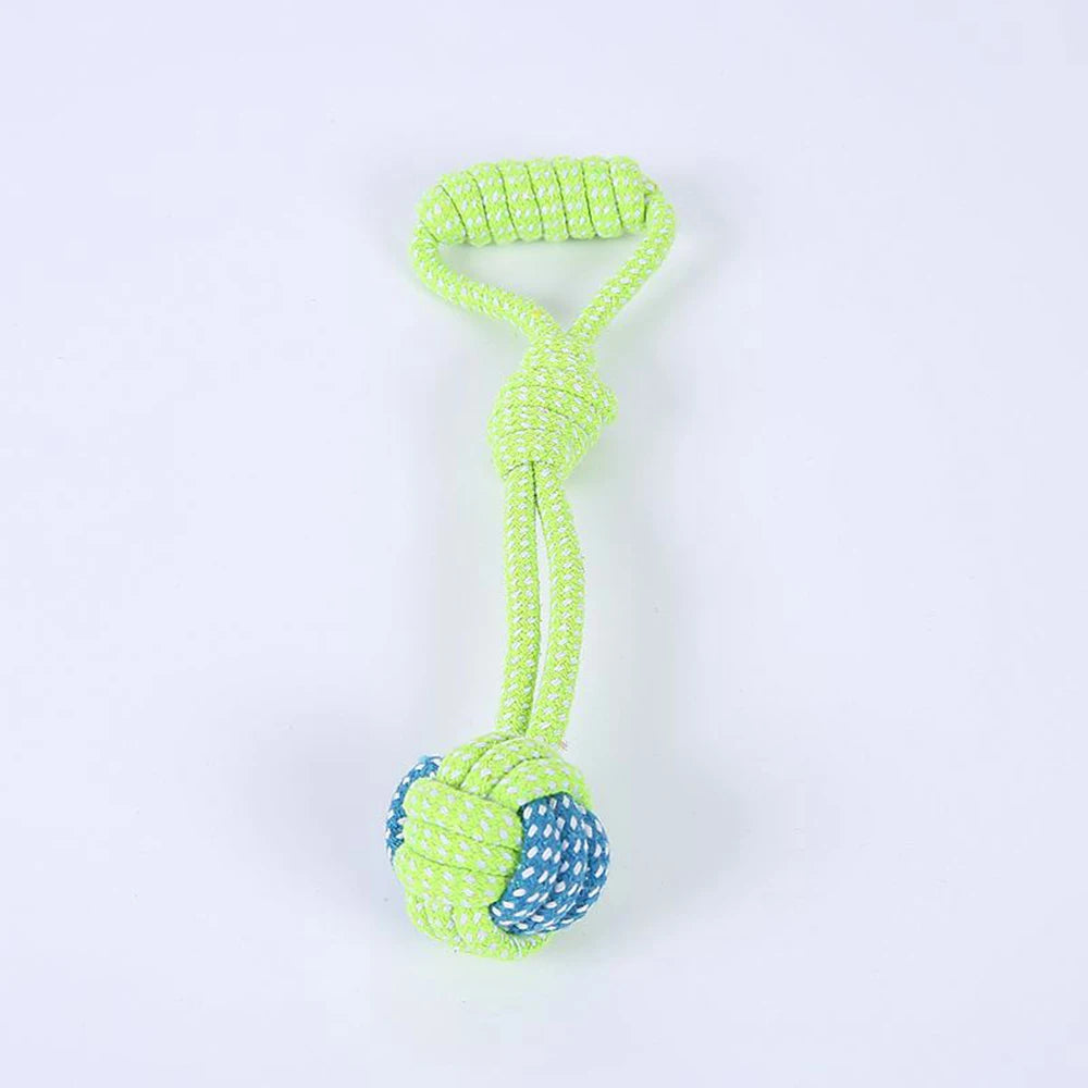 4PCS Bite-Resistant Cotton Rope Knot Ball Toy Set for Cats & Dogs