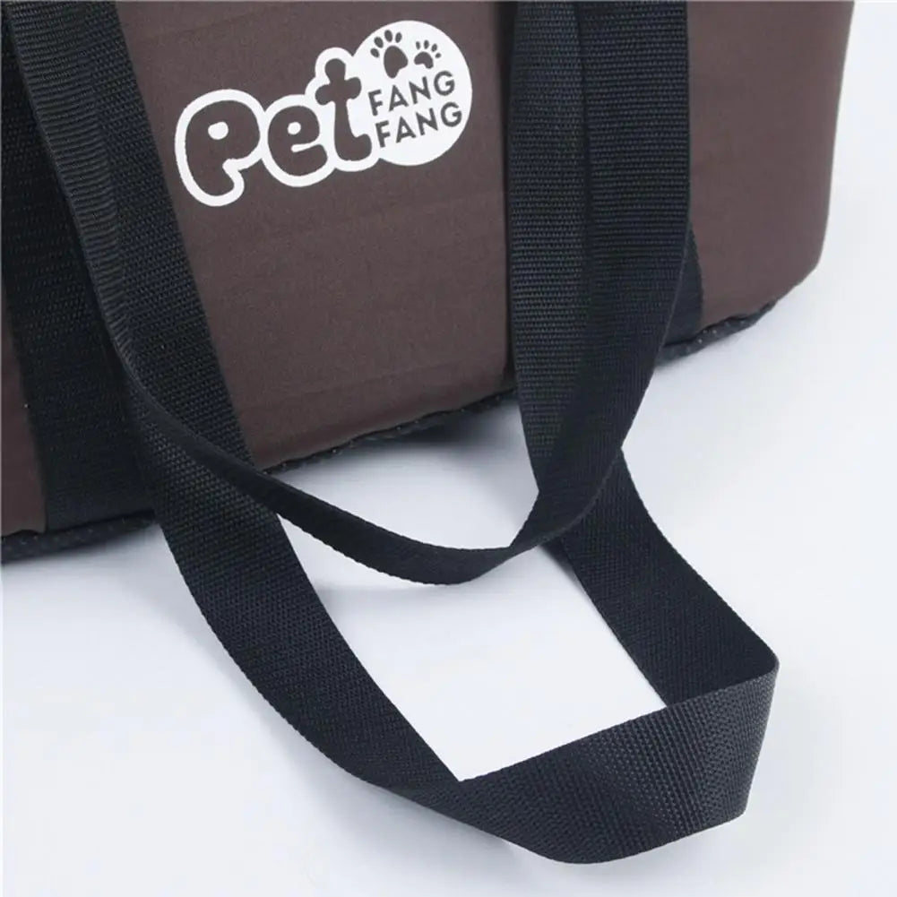 Soft-Sided Breathable Pet Carrier Tote with Adjustable Strap & Interior Pad
