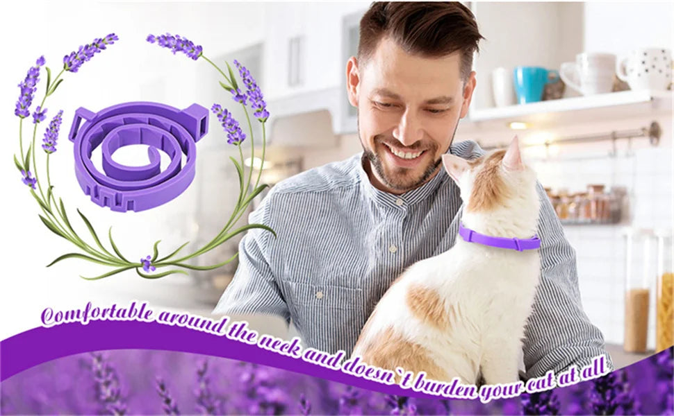 Adjustable Calming Collar for Cats and Dogs