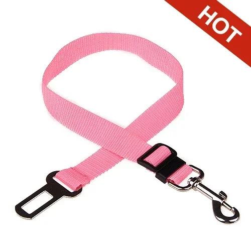 Adjustable Pet Car Seat Belt – Safety Harness Clip for Dogs & Cats