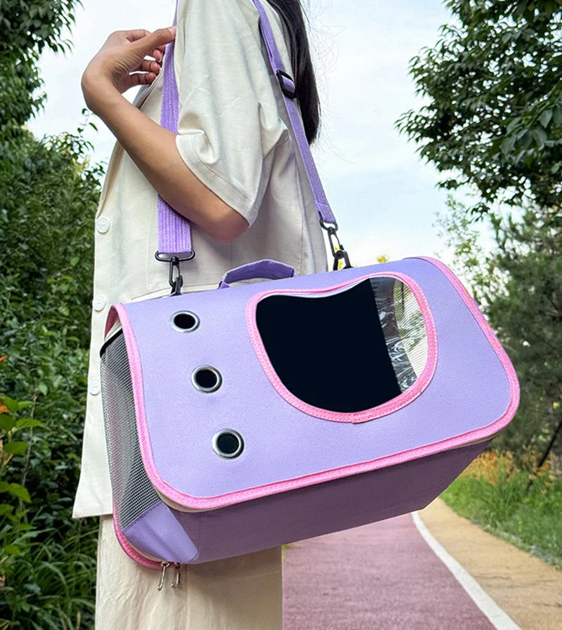 Foldable Breathable Pet Carrier Bag for Small Dogs & Cats