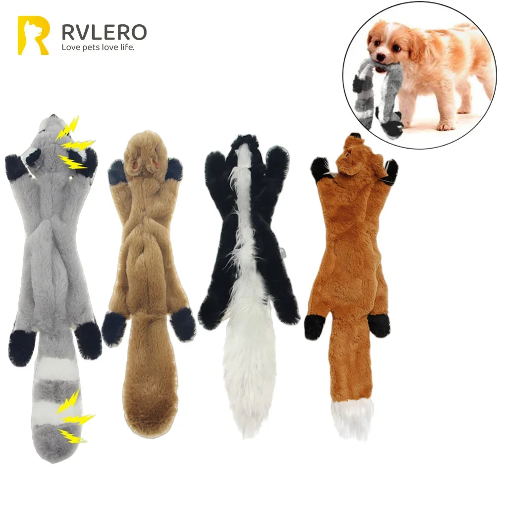 45cm Durable Simulated Animal Plush Dog Chew Toy with Squeakers