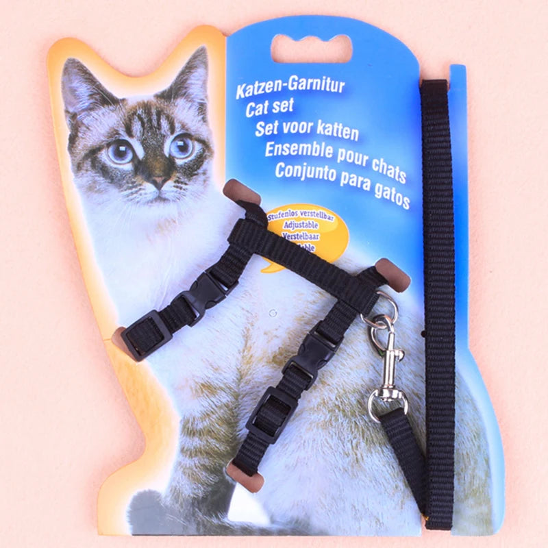 I-Shaped Cat & Dog Leash with Chest and Back Support
