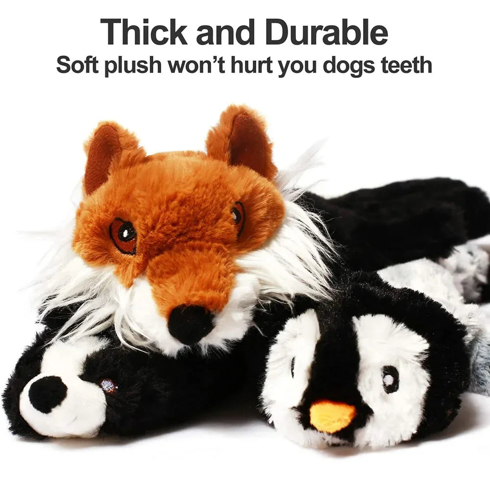45cm Durable Simulated Animal Plush Dog Chew Toy with Squeakers