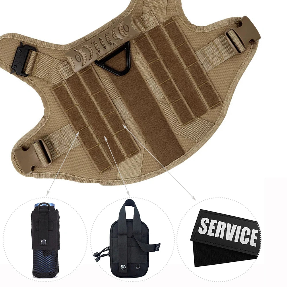 Tactical Dog Harness – Training Vest for Medium & Large Dogs