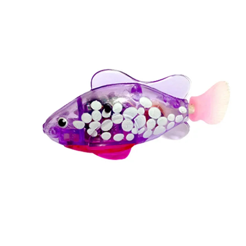 LED Interactive Swimming Robot Fish Toy for Cats
